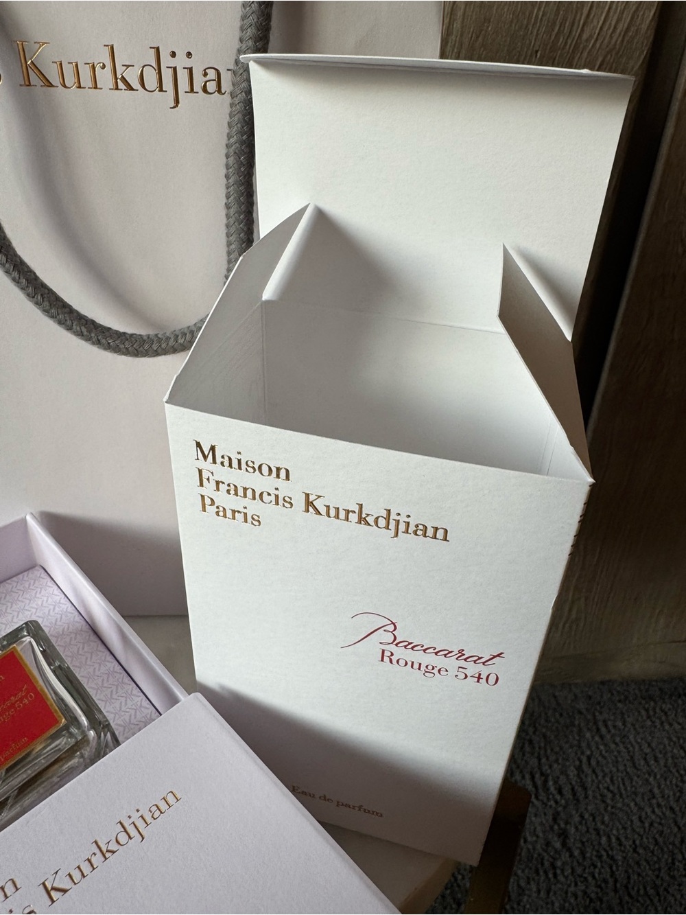 Maison Francis Kurkdjian Baccarat Rouge 540 EMPTY BOTTLE all original - Picture 3 of 8
